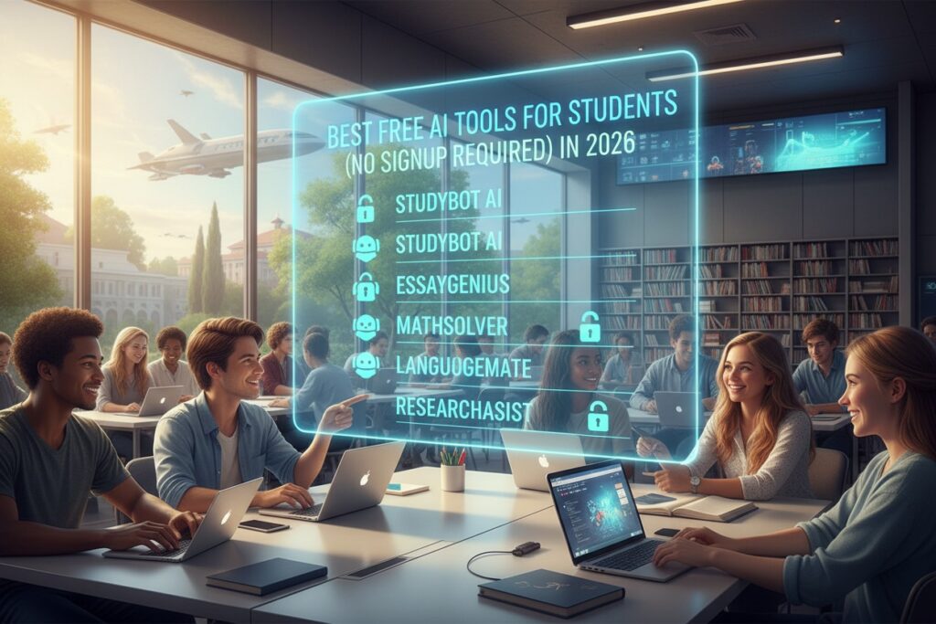Best Free AI Tools for Students (No Signup Required) in 2026