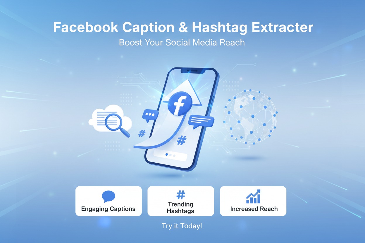 Facebook Caption & Hashtag Extractor – Boost Your Social Media Reach